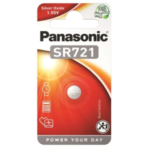 Батарейка Panasonic срібно-цинкова SR721(361, V361, D361) блістер, 1 шт., SR-721EL/1B UA
